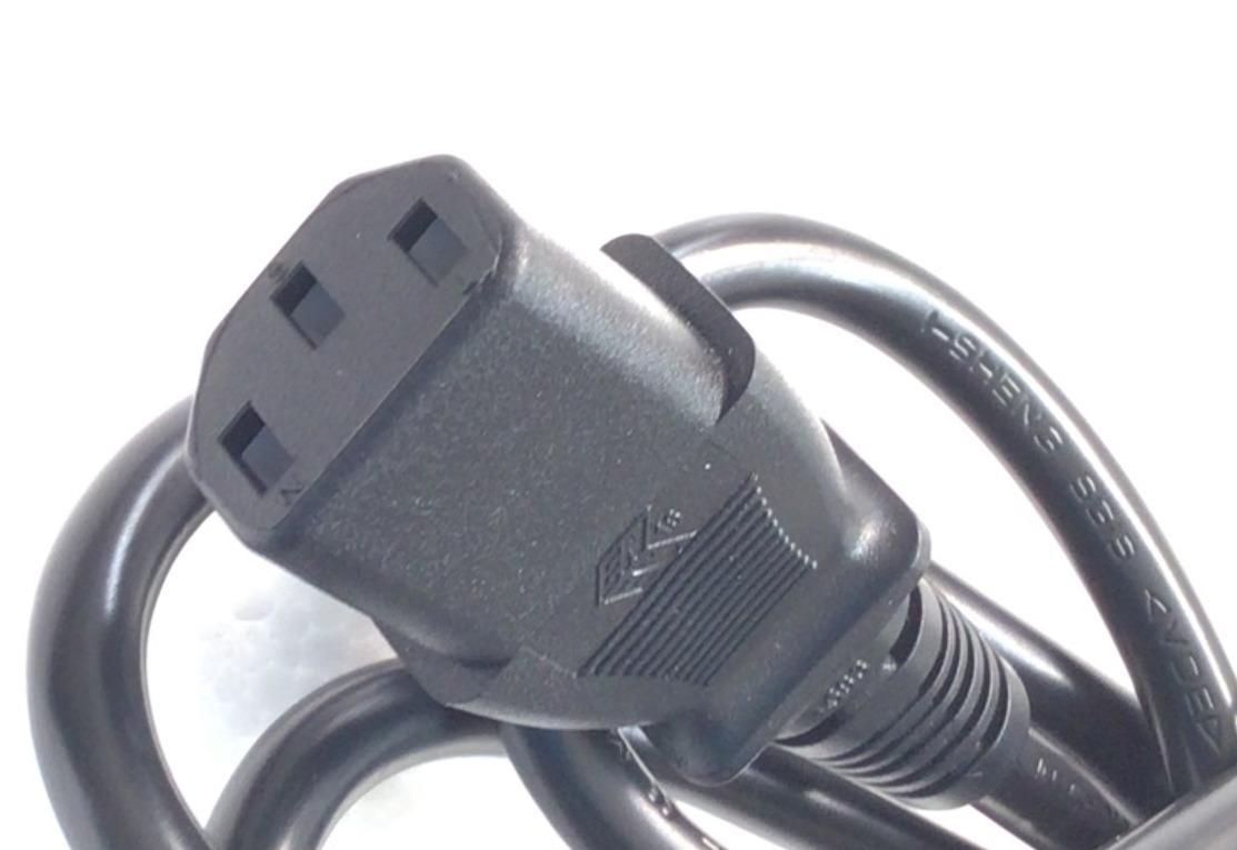 CABLE DE 3 CLAVIJAS TIPO ITALIANO  PARA MONITOR Y TV “NUEVO“ / CON ENCHUFE TIPO AMERICANO  / 10 A / 16 A / 220-250 V / 120 V /  3 CLAVIJAS  / COMPATIBLE CON DIFERENTES DISPOSITIVOS         - Imagen 2